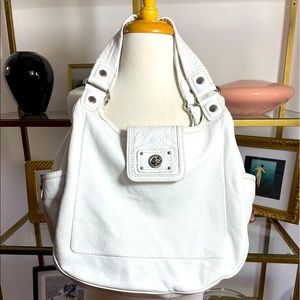 Marc by Marc Jacobs large white leather bag